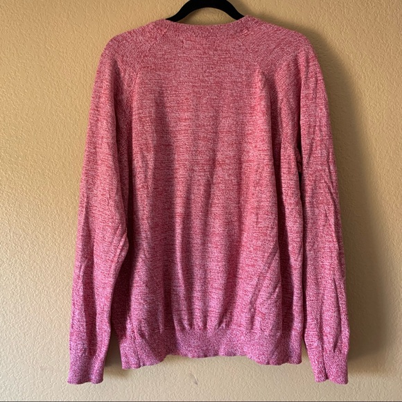 H&M Men's Red Marbled Fitted Sweater - Size Large - Picture 4 of 7